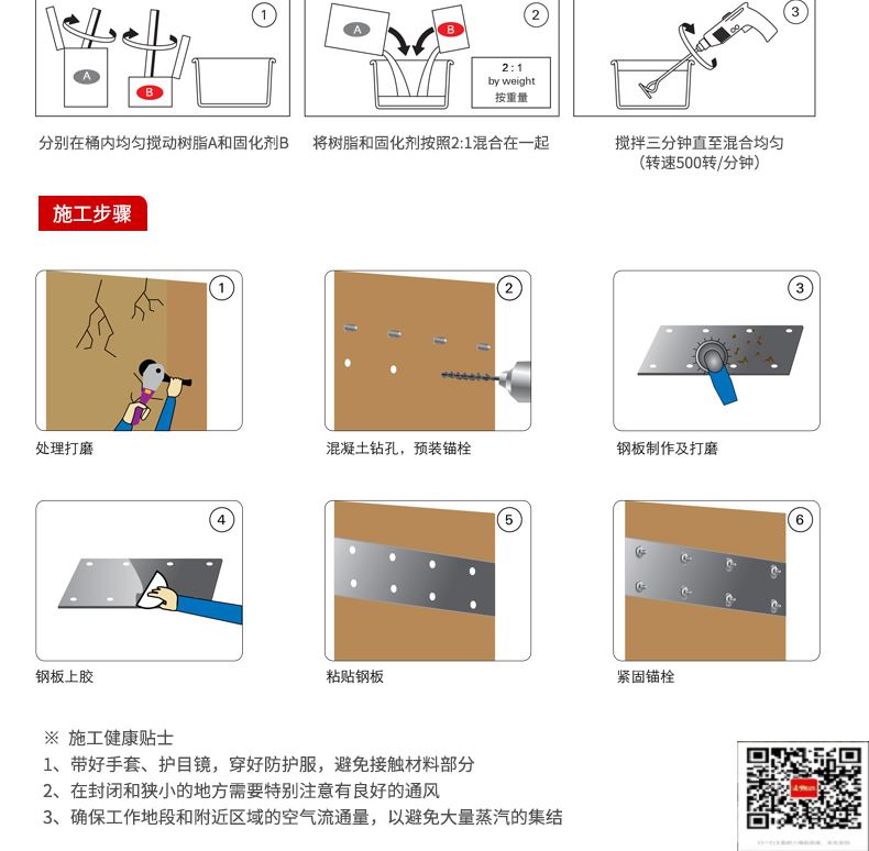 包钢会同粘钢加固施工过程